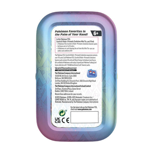 Prismatic Evolutions Mini Tin (Glaceon)
