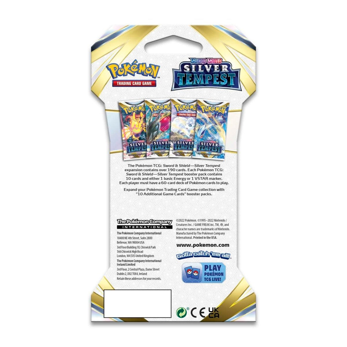 Silver Tempest Sleeved Booster Pack (10 Cards)