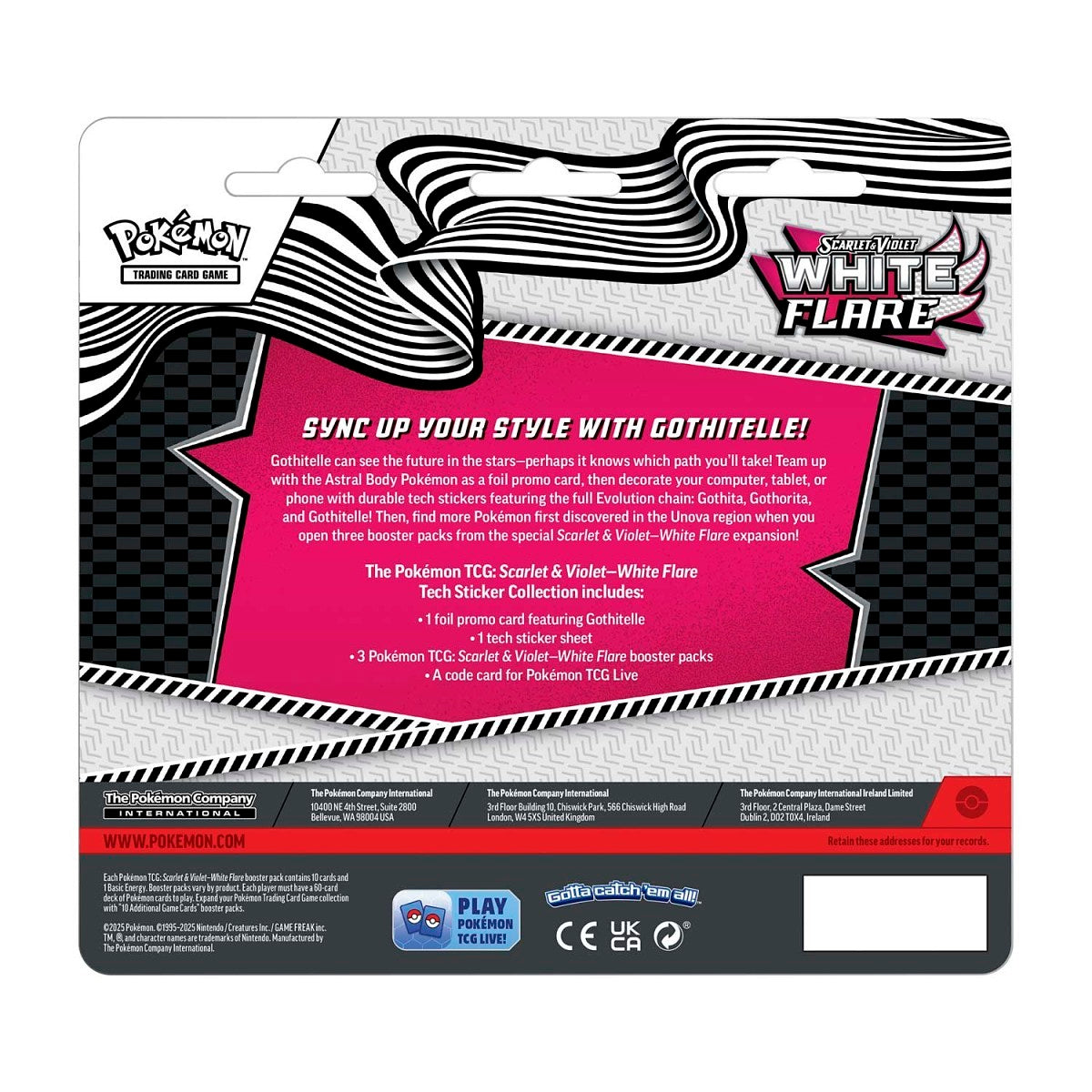 White Flare Tech Sticker Collection