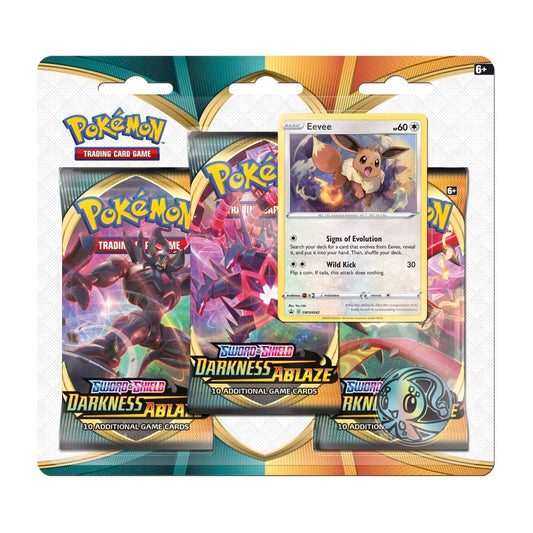 Darkness Ablaze 3 Booster Packs Eevee Promo Card