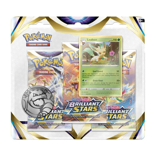Brilliant Stars 3 Booster Packs Leafeon Promo Card