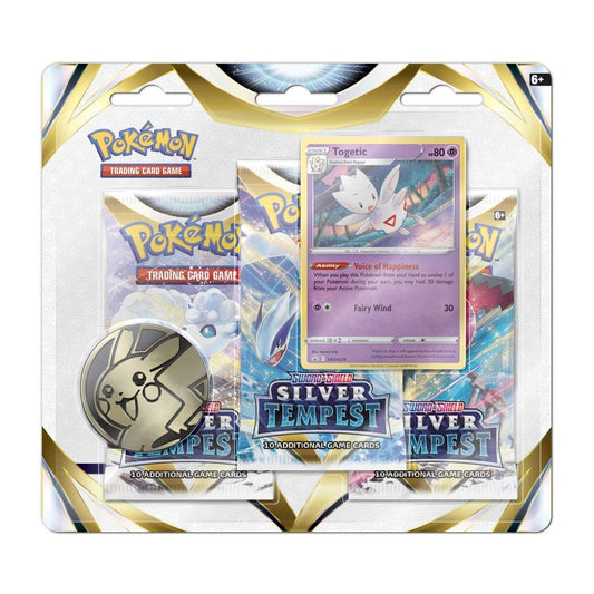 Sword & Shield-Silver Tempest 3 Booster Packs Togetic Promo Card