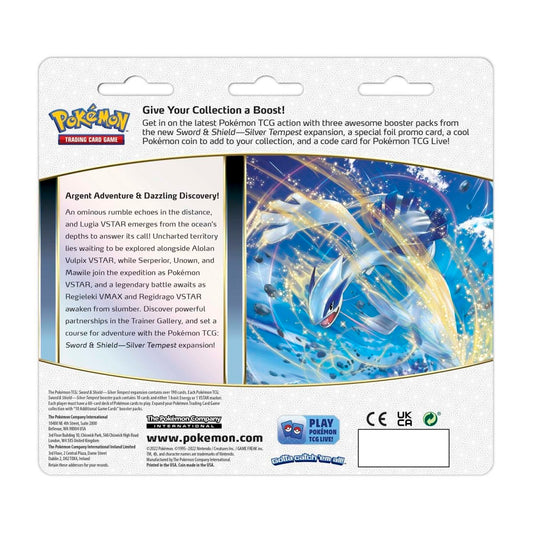 Silver Tempest 3 Booster Packs Manaphy Promo Card