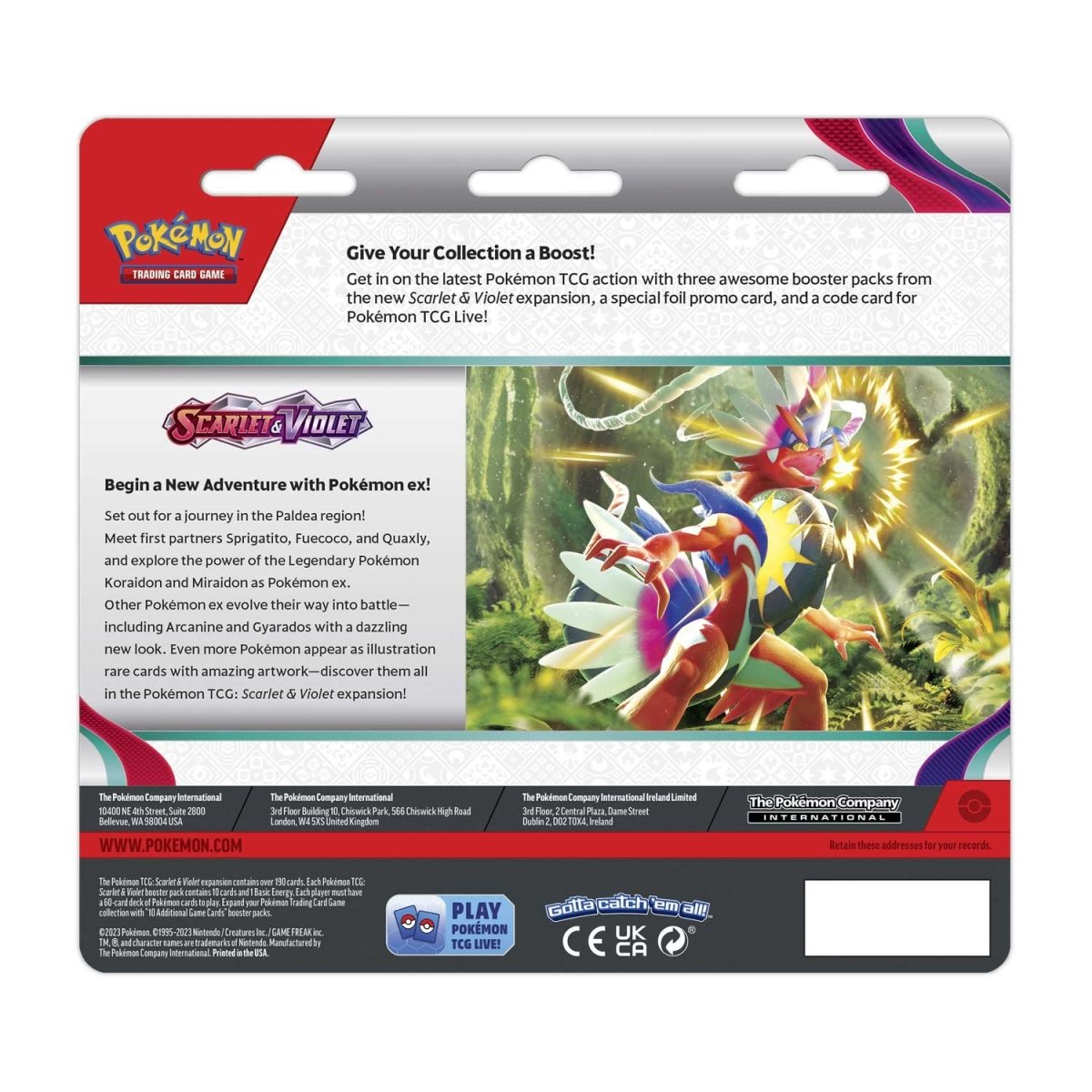 Scarlet & Violet 3 Booster Packs & Arcanine Promo Card