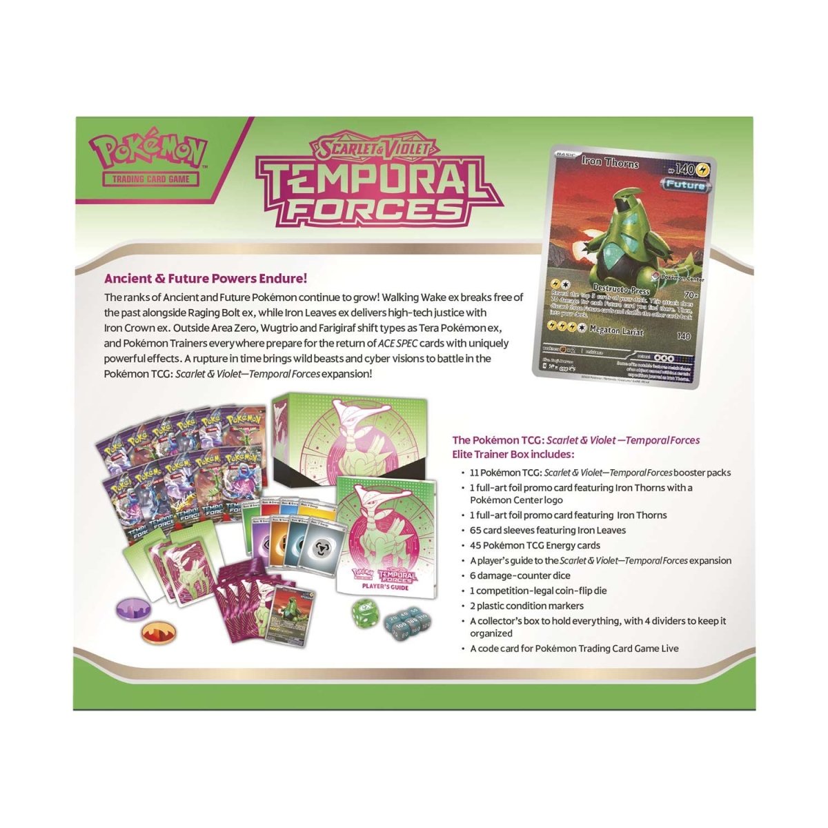 Temporal Forces (Pokemon Center) ETB (Iron Leaves)