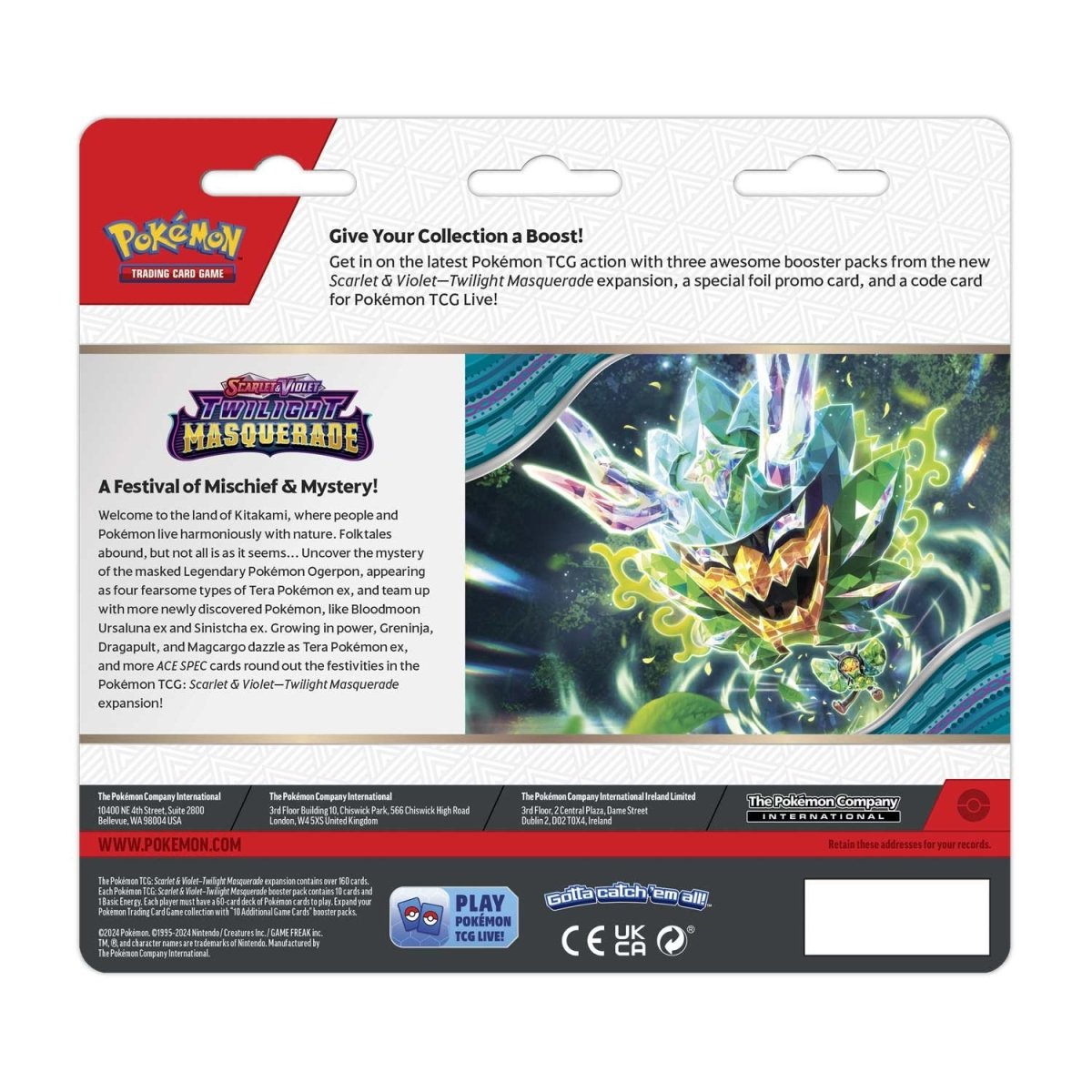 Twilight Masquerade 3 Booster Packs & Snorlax Promo Card