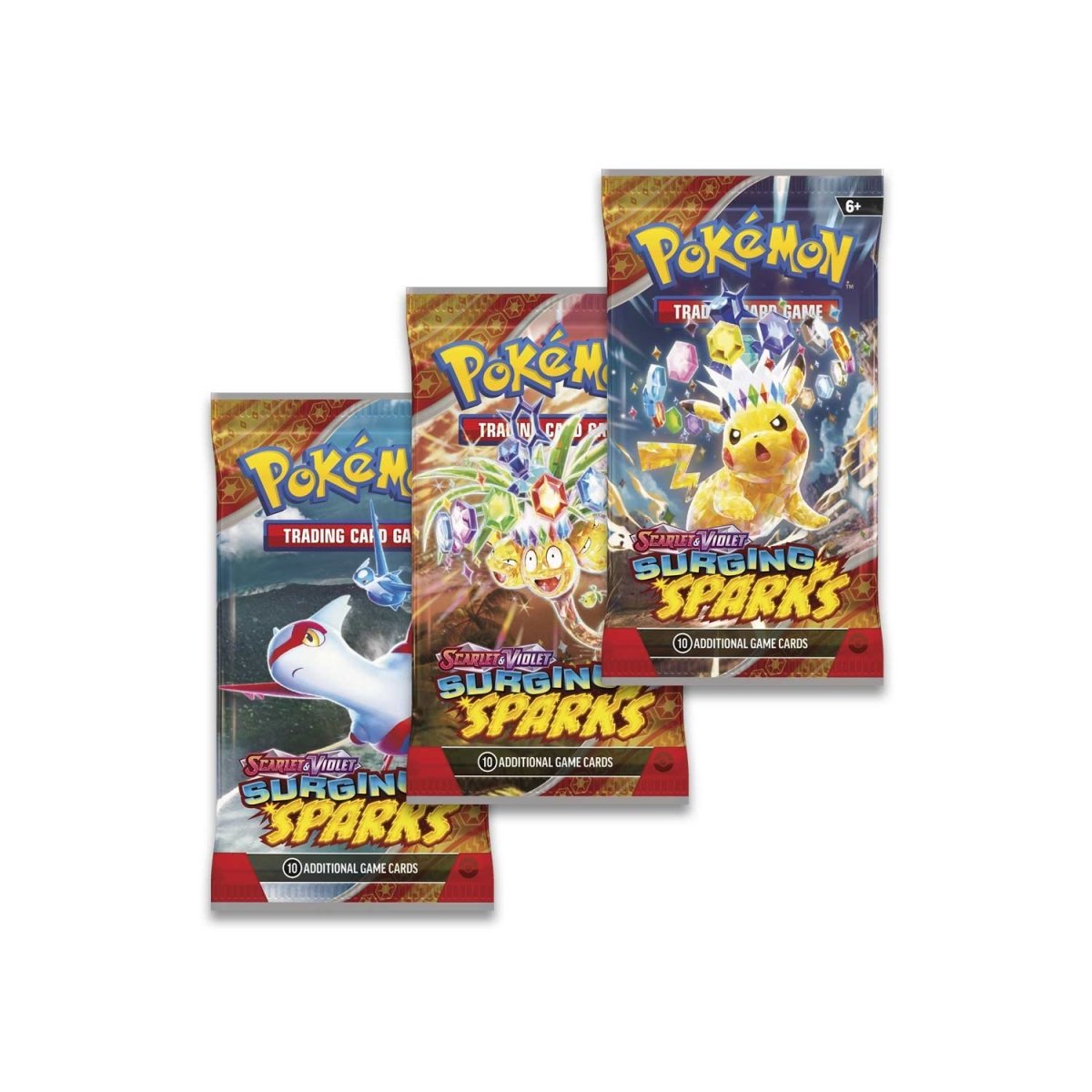 Surging Sparks 3 Booster Packs & Quagsire Promo Card