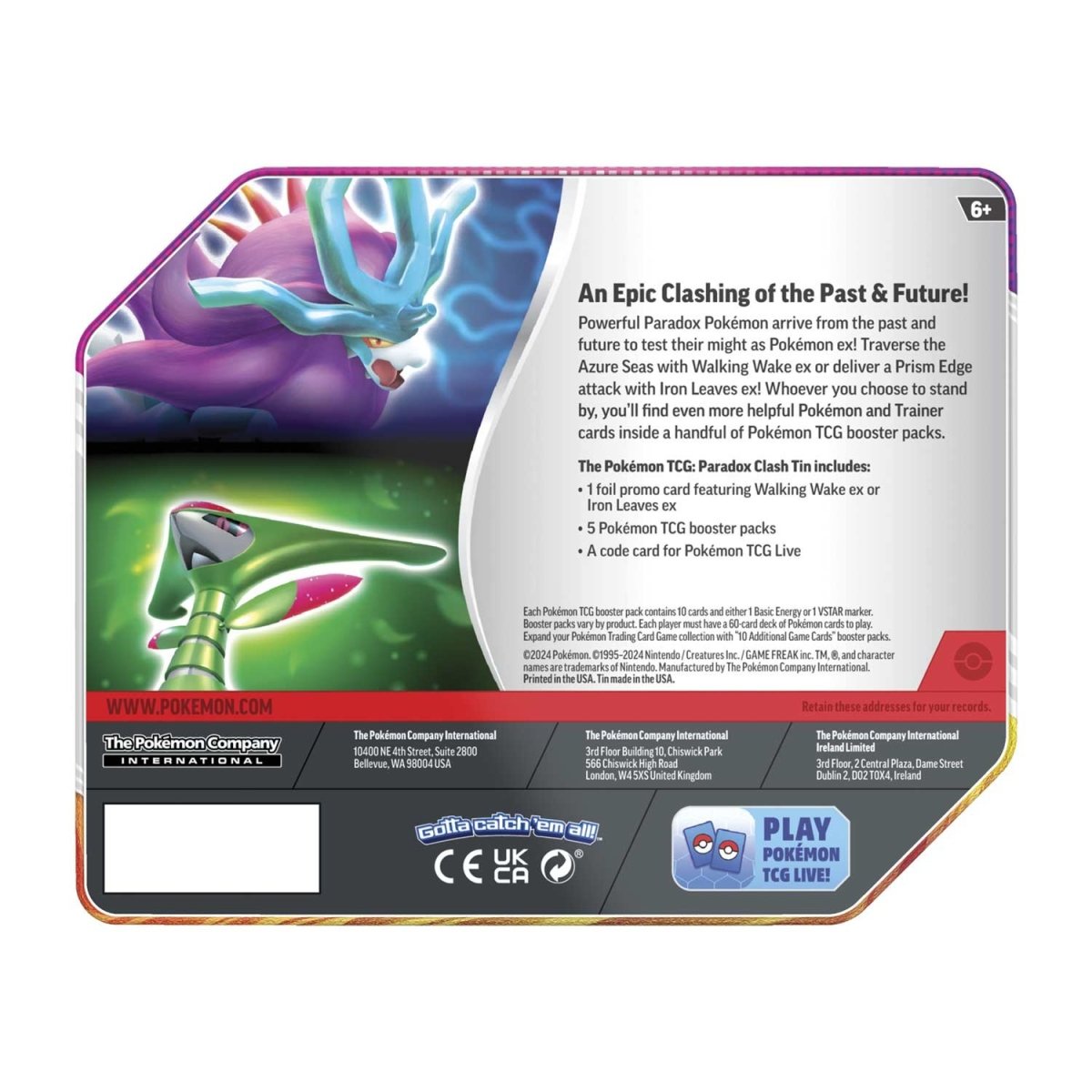 Paradox Clash Tin (Iron Leaves ex)